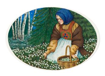 DIANE STANLEY (20th century) She ran into the grove to look for snowdrops. And they were all over! [CHILDRENS / SLAVIC FOLK TALE]